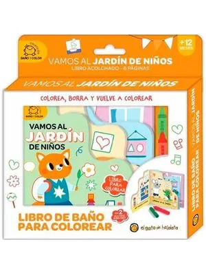 Vamos Al Jardín De Niños Libro De Baño Para Colorear