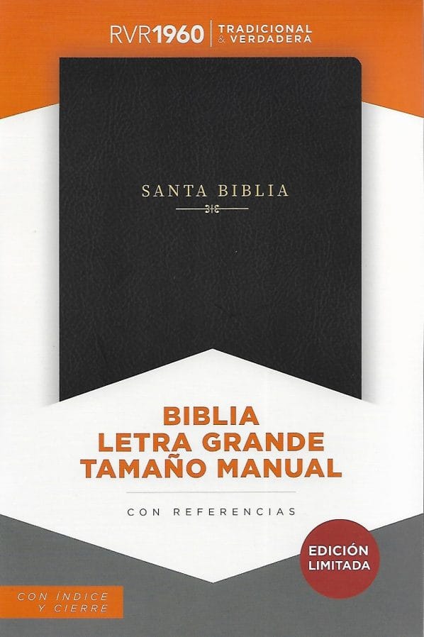 RVR60 Biblia Letra Grande Tamaño Manual - Librería En Medellín